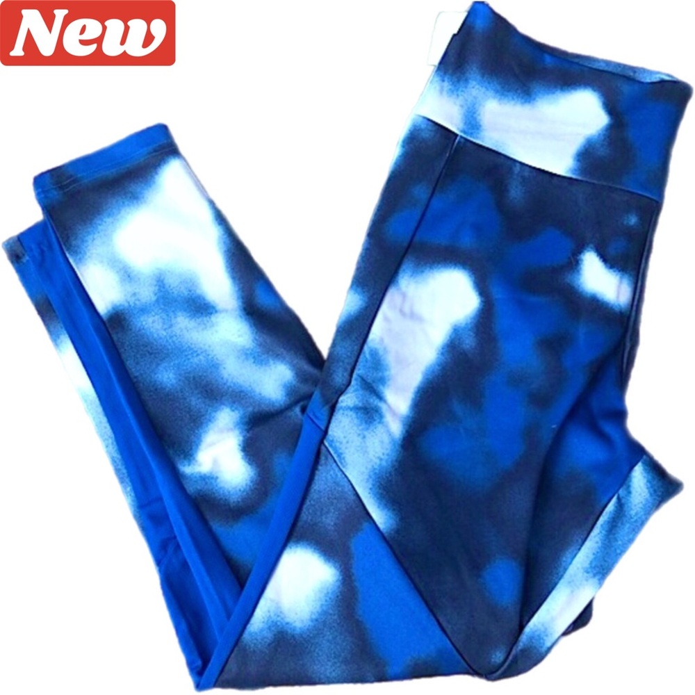🆕♻️ adidas D2M AOP 78 Tights Blue & White print size large 717